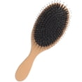 thumbnail image 4 of FELTECHELECTR Cepillo para el cabello Cepillo para el cabello con cerdas de jabalí Peine Cepillo para el cabello con cerdas de jabalí Peine portátil para el cabello, 4 of 6