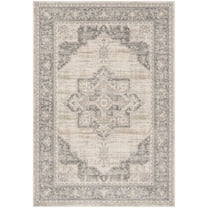 SAFAVIEH Brentwood Salah Oriental Area Rug, Cream/Grey, 6' x 9'