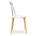 thumbnail image 4 of Aron Living Spindle 18" Mid-Century Plastic Dining Chairs in White (Set of 2), 4 of 7