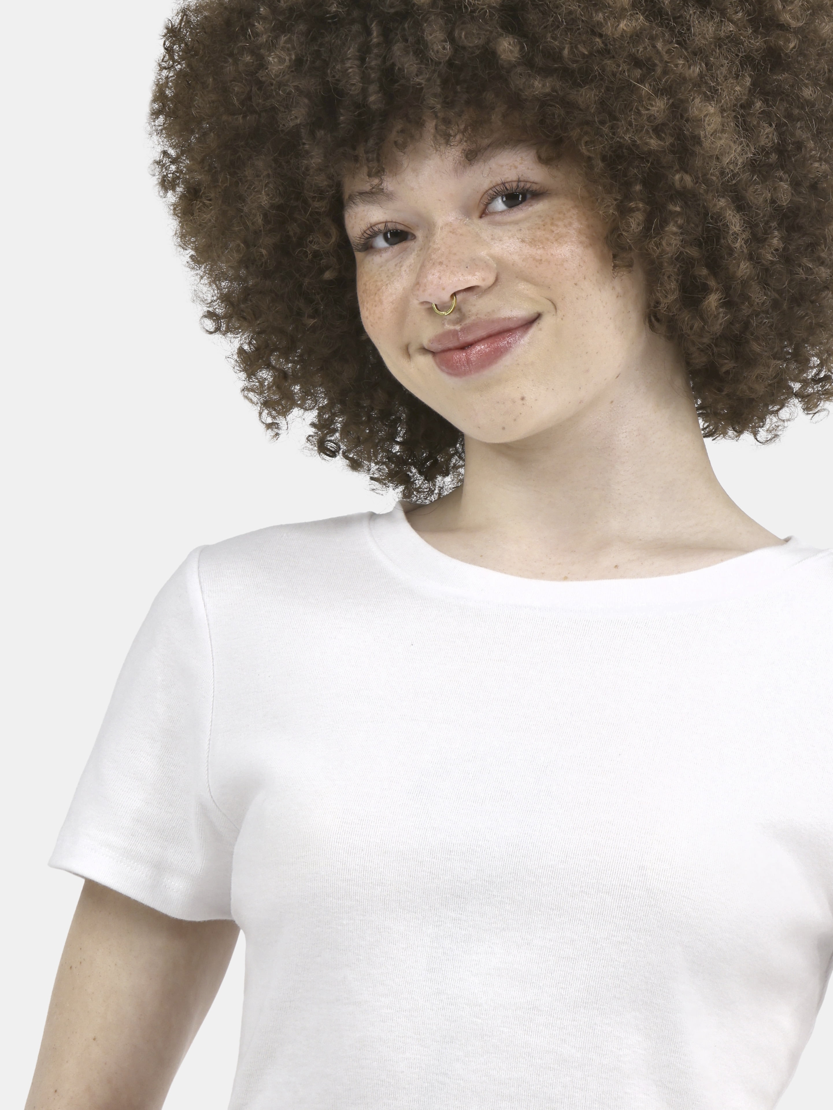 No Boundaries Crop Crew Tee, Women's