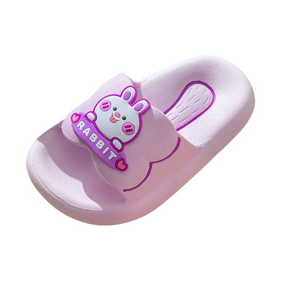Zanarzt Toddler Beach Slippers Big Kids Cloud Slides Boys Girls Slides Non Slip Summer Beach Pool Shoes Toddler Cartoon Slides Sandals Indoor Outdoor Slippers Shower Shoes Purple,US 1