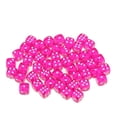 thumbnail image 4 of Juego de Dados de 6 caras Zulema 50 piezas colores translúcidos moteados Rosa, 4 of 7