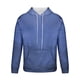 thumbnail image 4 of Sudadera con capucha para hombre, estilo casual, con cuello redondo, estampado, manga larga, blusa de poliéster, 4 of 6