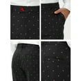 thumbnail image 6 of Lars Amadeus Men's Business Pants Casual Printed Slim Fit Flat Front Dress Pants, 6 of 6