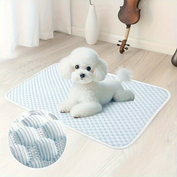 QUTETN Soothing and Cool Ice Pad for Small Pets, with Non-slip and Water-resistant Surface