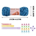 thumbnail image 2 of Xihbxyly Hilo de Crochet Tejido a Mano, Tacto Suave y Aterciopelado, Colores Brillantes, Fácil de Tejer, Perfecto para Suéteres, Gorros, Bufandas, Decoración Del Hogar, Regalos, Juego de 2 Ovillos, I, 2 of 5