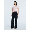 thumbnail image 2 of Free Assembly Women's Crewneck Top with Short Puff Sleeves, Sizes XS-XXL, 2 of 5