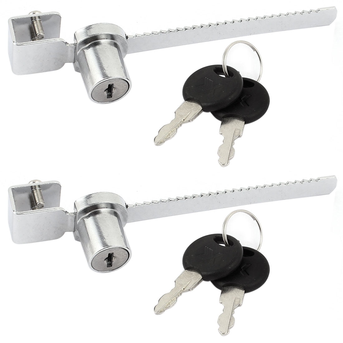 Unique Bargains 2 Pcs Cabinet Display Case Showcase Sliding Glass Unique Bargains 2 Pcs Cabinet Display Case Showcase Sliding Glass Door Lock W Keys