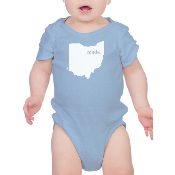 Made In Ohio Bodysuit Infant -Smartprints Designs, Newborn