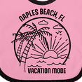 thumbnail image 4 of Inktastic Summer Vacation Mode Naples Beach Florida Boys or Girls Baby Bib, 4 of 4