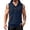 Navy #24, variant on Dresfit Mens Tank Tops Sleeveless Zip Up Hoodie Drawstring Quarter Zip Workout Sweatshirt 2026 Summer Muscle Fit Oversized Oversized Vintage T Shirts Dark Green L