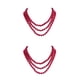 thumbnail image 4 of sweethay Collar de perlas, joyería estética ajustable, accesorios personalizados para mujer, decoraciones de boda, collares en capas para Rojo 2Conjunto, 4 of 6