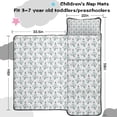 thumbnail image 5 of Light Blue Christmas Snowman Pattern Toddler Nap Mats for Kids Preschool,59"x22" Sleeping Mat Bag or Kids,Toddler Sleeping Bag,Toddler Nap Mat or Daycare, 5 of 6