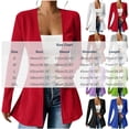 thumbnail image 6 of Blazers for Women Summer Fitted Business Work Jacket Dressy Casual Corduroy Plus Size Lightweight Collarless Office Blazer, 6 of 6