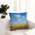 thumbnail image 6 of Pofeuu Blooming Sunflower Field Print Double-sided plush pillowcase Square Throw Pillow Covers Pillows Cover for Living Room Bedroom Sofa Couch Cushion Cover（No pillow core）-26"x26", 6 of 7