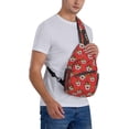 thumbnail image 7 of Ramen in Japanese style Pattern Sling Bag Crossbody Hiking Travel Chest Bags Backpack Shoulder Daypack for Women Men, 7 of 7