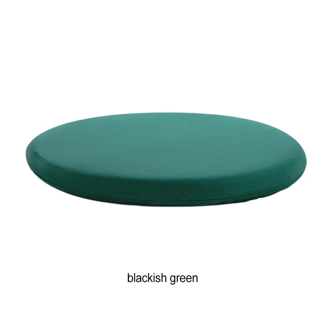 Baohd Coussin de Chaise Rond en Polyester et Coton à Mémoire de Forme pour le Confort Coussin Coussin Coussin Coussins de Chaise Noir Vert 40X40cm 1Set