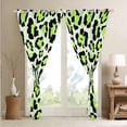 thumbnail image 4 of YST Kids Cheetah Print Curtains Green Leopard Print Blackout Curtains, Woodland Jungle Curtains & Drapes Cheetah Bedroom Curtains, Wild Safari Animal Window Treatments, 4 of 6