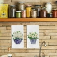 thumbnail image 2 of 2PCS Chinoiserie Kitchen Towels 16x24 Inches Blue and White Hydrangea Floral Dish Towels, Decorative Hand Towels for Bathroom and Kitchen, 2 of 5