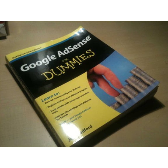 Pre-Owned Google AdSense For Dummies, 9780470292891, 047029289X, Paperback, 1 edition