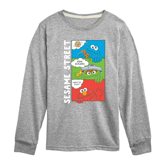 Sesame Street - Comic Grid - Toddler and Youth Long Sleeve T-Shirt