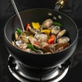 thumbnail image 4 of AFQH Household wrought iron uncoated pot-bellied frying pan multi-purpose frying pan, 4 of 9