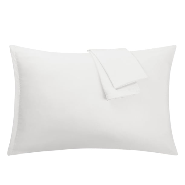 Funda de Almohada de Microfibra uxcell Juego de 2 Fundas Almohadas con Cremallera Blanco 51x76cm