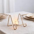 thumbnail image 4 of Plate Holder Easel Display Stand, Metal Plate Stands for Display, Tabletop Picture Stand Iron Easels for Display Artwork Pictures, Photo Frames, Book, Decorative Plates and Plaque, 4 of 5