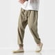 thumbnail image 1 of Pantalones largos, pantalones de farol para hombre, pantalones de lino para hombre, pantalones Harlen de moda, leggings para hombre, 1 of 4