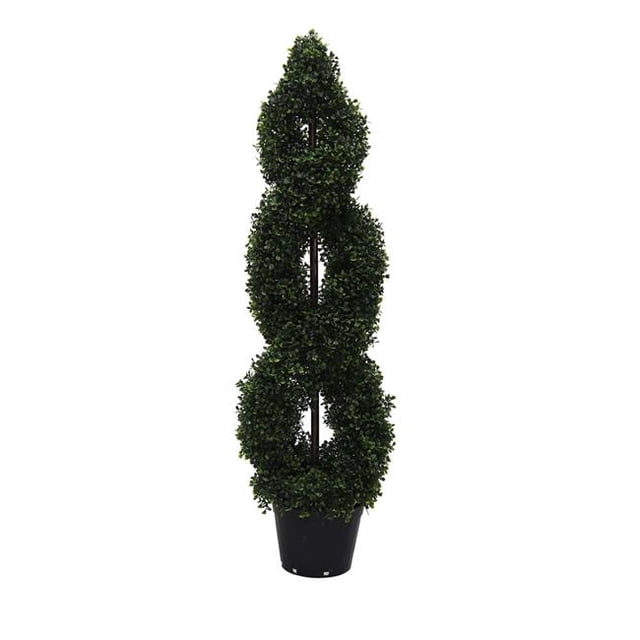 UV Boxwood Double Spiral Everyday Topiary - 4 ft.