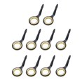 thumbnail image 4 of facefd 10x Stainless Steel Fishing Rod Guides Fishing Rod Tip Repair Kit Gold 10, 4 of 8