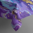 thumbnail image 5 of Square Tablecloth, Waterproof Polyester Table Cover, Wrinkle Resistant & Washable Fabric for Dining, Kitchen, Picnic, 60x60in(152x152cm), Liquid & Marble Print, 5 of 6