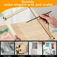 thumbnail image 2 of Weaving Loom Kit Complete Wooden Weaving Frame Set with 6 Knitting Thread Wooden Comb Hand Knitting Machine Multi-Craft Weaving Loom Frame for Tapestry Adults Kids Above 6 Years Old, 2 of 5