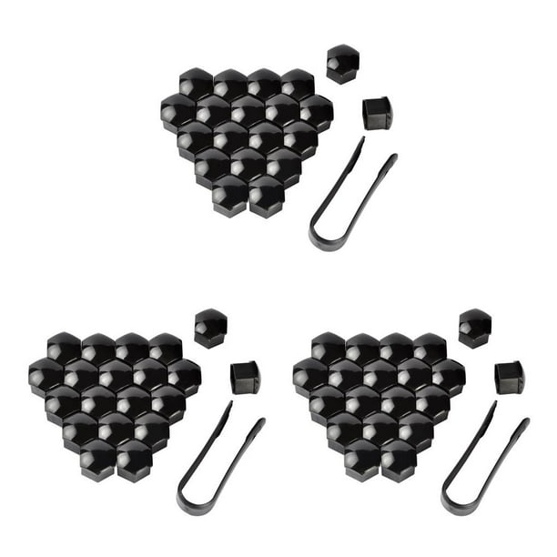 Sidaley Paquete de 20 tapas para tuercas de rueda de coche, repuesto de tapa de tornillo de buje automático, gris, 19mm Type8 NO8