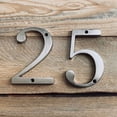 thumbnail image 2 of HASWARE 4 inch (10 cm) Metal House Number Apartment Door Numbers Mailbox Address Sign with 2 Screws, Zinc Alloy (#2, Silver), 2 of 8