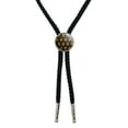thumbnail image 1 of Gold Dollar Sign Money Pattern Western Southwest Cowboy Necktie Bow Bolo Tie, 1 of 3