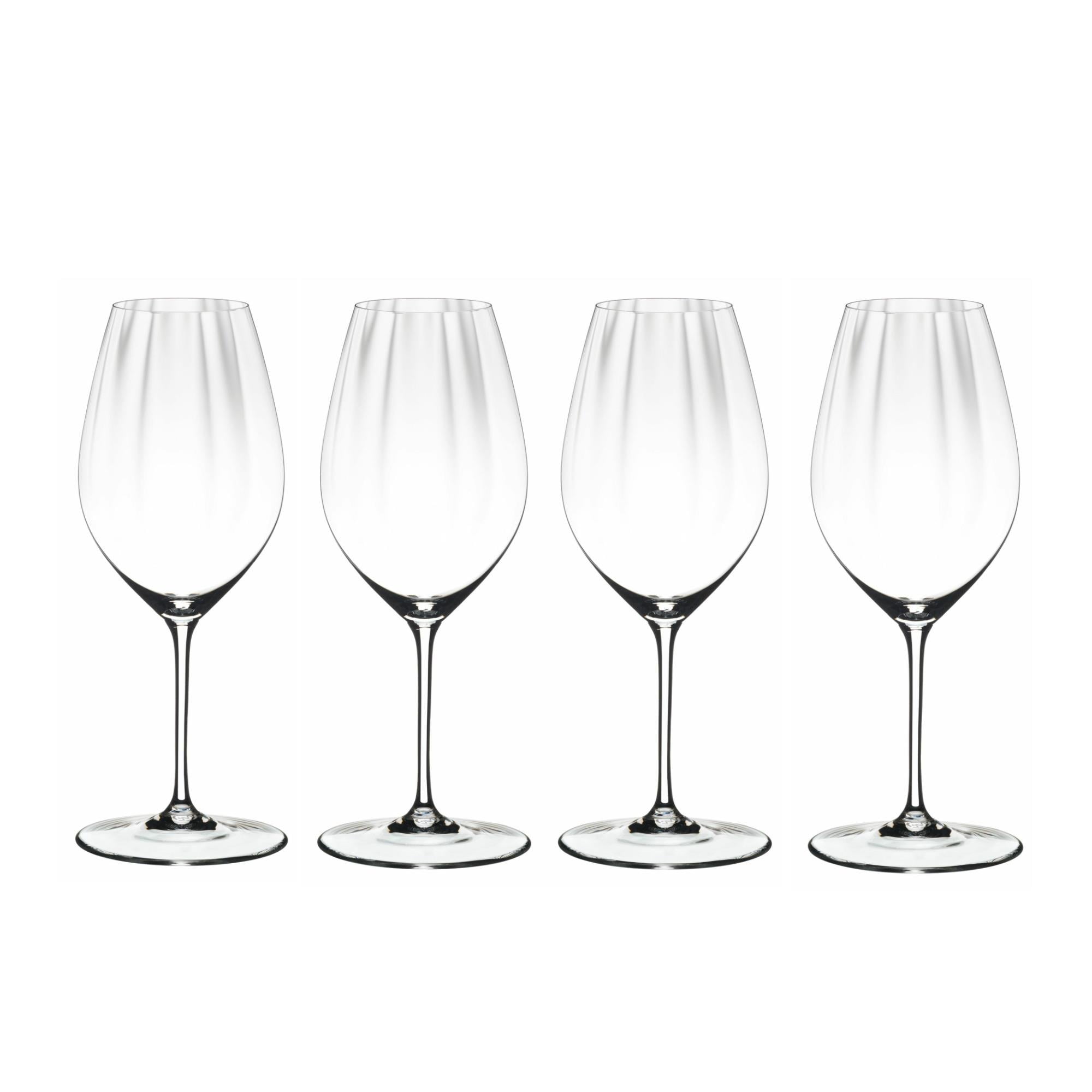 Riedel Performance 4 Value Set Red or White Wine Crystal Glasses Bundle  with Wine Aerator and Wine Pourer with Stopper (3 Items)