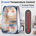 thumbnail image 4 of Gymax Portable Home Sauna Full Body Steam Sauna Tent w/ 3L Steam Generator Black, 4 of 10