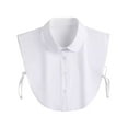 thumbnail image 2 of sunsanly Women Fake Collar Lapel Side Strap Single Breasted Solid Color Detachable Collar Casual Style False Collar Accessory, 2 of 8