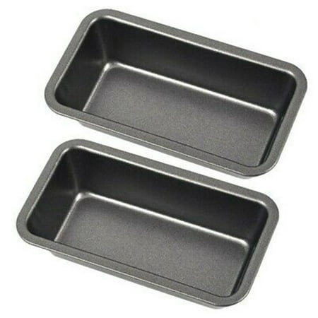 

2Pcs Bread Pans for Baking Nonstick Carbon Steel Loaf Pan Tray Toast Mold Cake Loaf Pastry Toast Box Baking Pan Bakeware