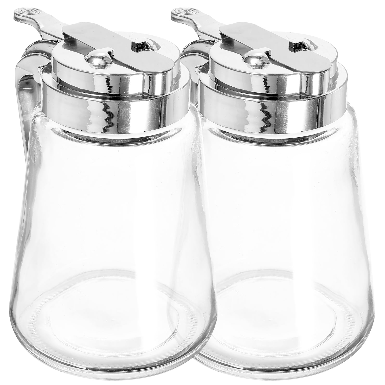 2pcs Glass Syrup Dispenser Pancake Syrup Dispenser Simple Syrup Dispenser