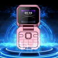 thumbnail image 3 of GJX 2026 New Mini Flip Mobile Phone,Foldable Cell Phone with Fm Radio,Large Buttons,Led Flashlight,Sim Card Small Display Foldable Cell Phone,Easy Use,Gift for Father'S Day/Mother'S Day, 3 of 7