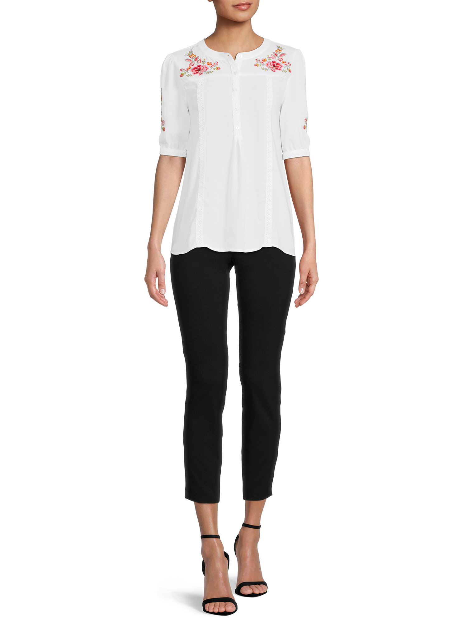 The Pioneer Woman Pull-On Millennium Pants, Women’s, 28” Inseam, Sizes XS-3X