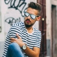 thumbnail image 4 of Joopin Sunglasses for Women Men, Polarized Womens Classic Retro Trendy Square Mirrored Sun glasses UV400 Protection, 4 of 8