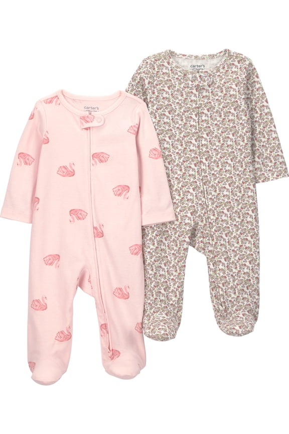 Baby Girl, Sleep 'n Play, 2-Pack, Sizes Preemie-6/9 months