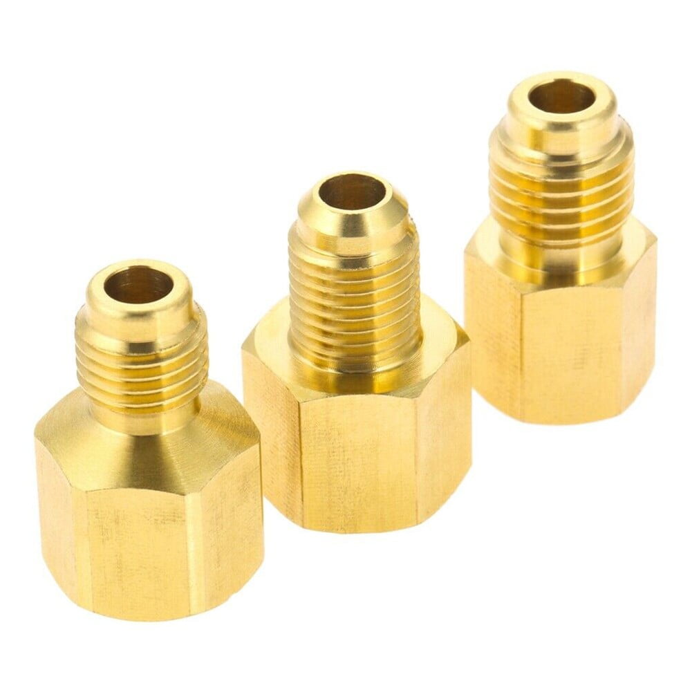 2023 New 6 Pieces/set Air Conditioning Refrigerant Compact Ball 1/4 Inch  for R410A R134A R12-R22 HVAC Tank-Vacuum Pump Adapter - AliExpress