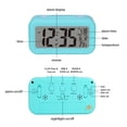 thumbnail image 2 of Amdohai Multifuctional Digital Alarm Clock with Nightlight Electronic Table Clock LEDs 24/12 Hour Date Temperature Display, 2 of 8