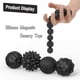 thumbnail image 2 of Silicone Magnetic Balls, Fidget Toys for Adutls & Teens, 12PCS Strees Balls Sensory Toy, Quiet Magnet Desk Fidgets with Textured, ADHD Anxiety Relief Items, Fun Stocking Suffers Gifts- black, 2 of 5