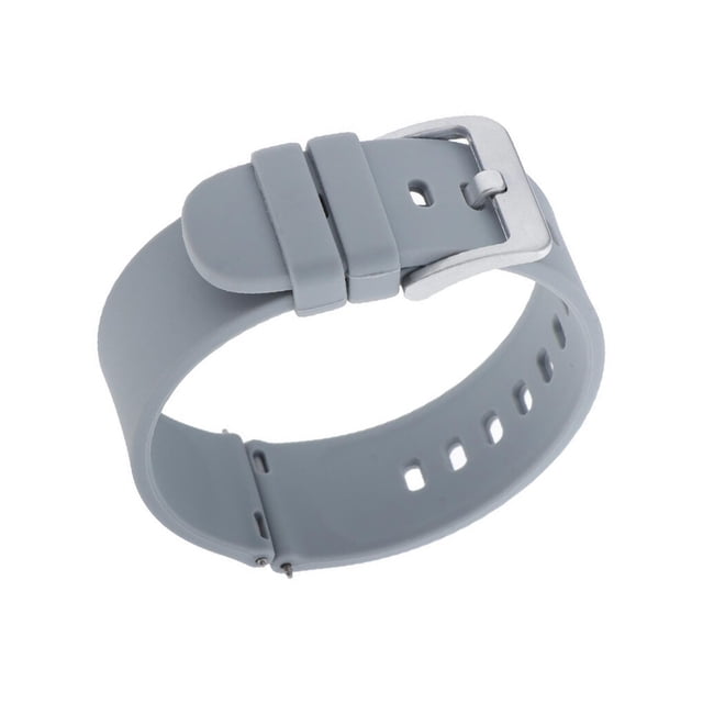 facefd P8 Replacement Sport Silicone Band Bracelet Two-Piece Strap Gray