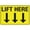 Warning Sign 2, variant on Street Sign Metal Tin Signs Lift Here Funny Vintage Tin Signs 8"x12", Wall Art Decor Iron Poster For Home Farmhouse Bar Cafe Yard, Indoor Outdoor Lift Location Marker